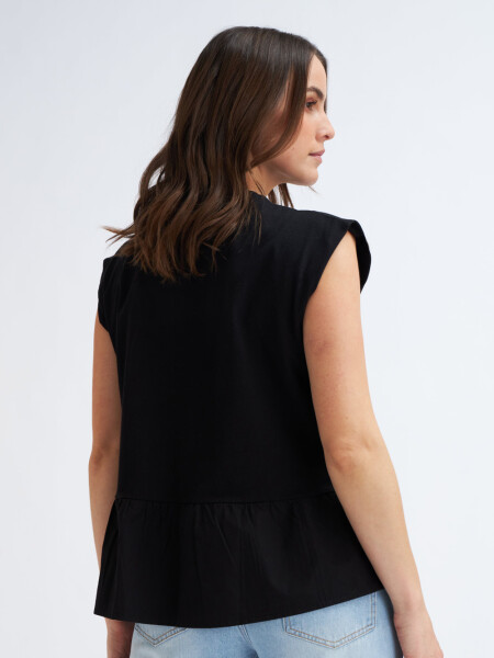 Camiseta sin mangas Negro