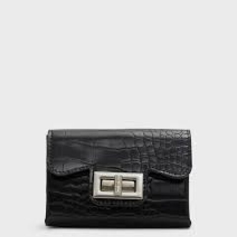 WYLAMARIA OTHER GREY EMB CROCO SYNTHETIC BLACK