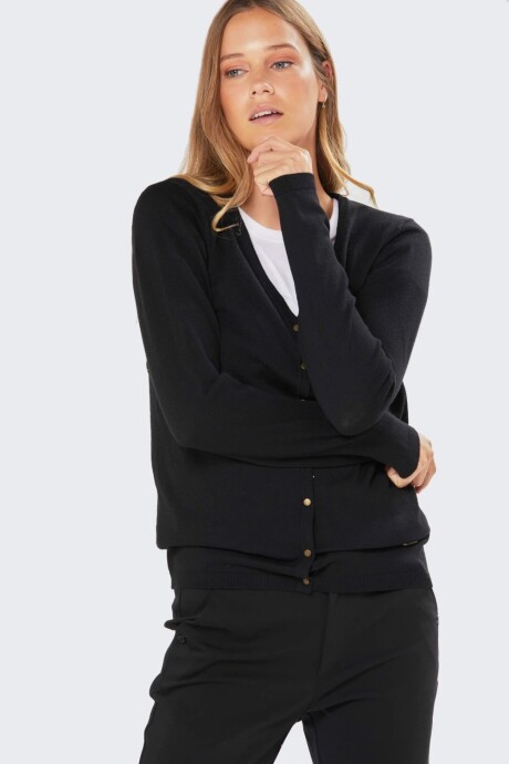 CARDIGAN CLÁSICO - Negro CARDIGAN CLÁSICO - Negro