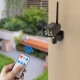 Camara De Seguridad Foco Led Aplique Pared Simulador Sensor Negro