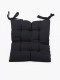 ALMOHADON SILLA LISO NEGRO