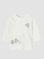 Camiseta Estampada Manga Larga White Alyssum