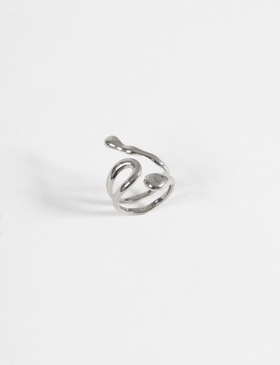 Anillo acero gotic - plateado 