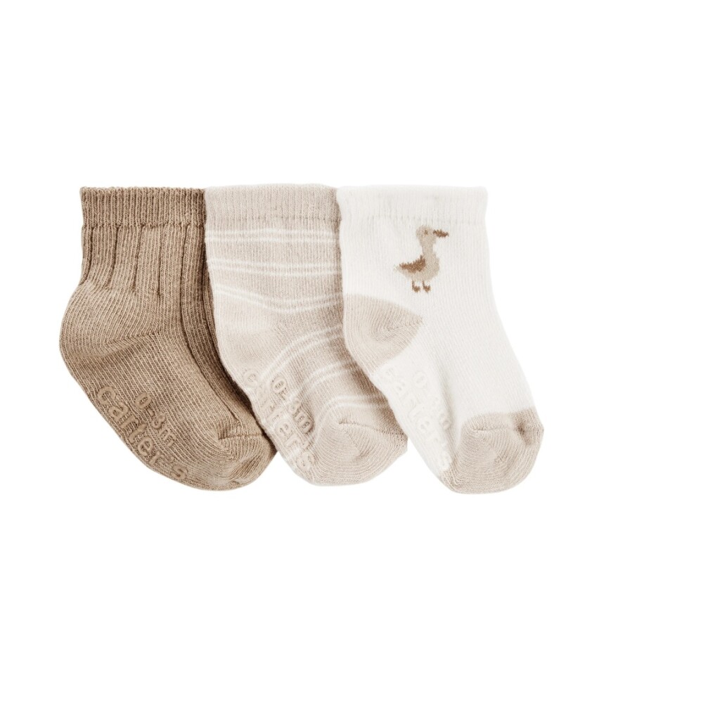 Set Medias Carters x3 Pato Beige Set Medias Carters x3 Pato Beige