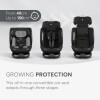 Butaca IORBIT KIKKABOO ISOFIX 360 0-36kg C LEG SUPPORT - grey Butaca IORBIT KIKKABOO ISOFIX 360 0-36kg C LEG SUPPORT - grey