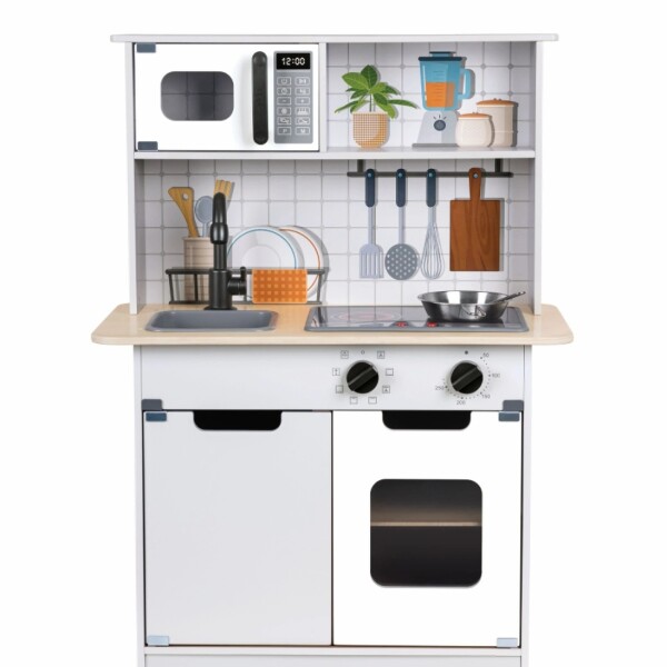 Cocina Hape con Luz y Sonido - gris - con microondas Cocina Hape con Luz y Sonido - gris - con microondas