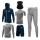 Conjunto Deportivo Termico X6 Psc Remera Calza Short Gris
