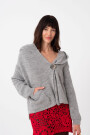 CARDIGAN CON CAPUCHA Gris