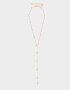 Collares Largos Perlas Collar Largo Con Perlas - Dorado