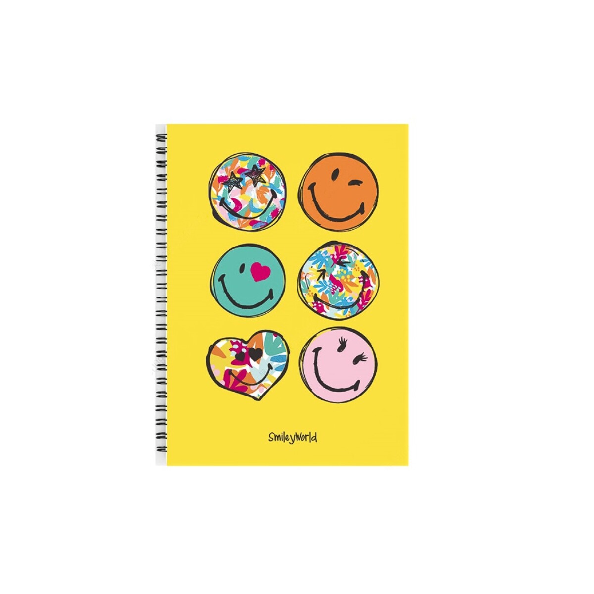 Cuaderno Smiley B5 - amarillo 