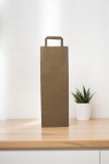 Bolsa lisa acuario 14x08x40 cm, para botella MADERA