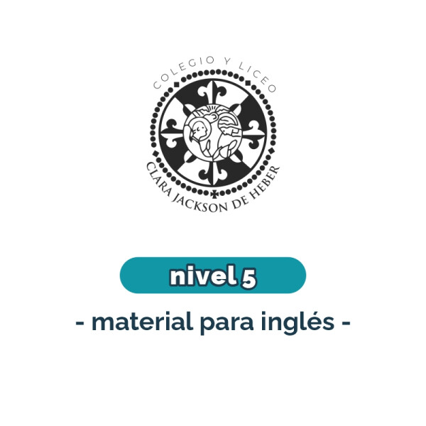 Lista de materiales - Inicial Nivel 5 inglés CJH Única