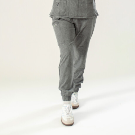 PANTALON UNISTORE MODELO JOGGER GRIS MELANGE PANTALON UNISTORE MODELO JOGGER GRIS MELANGE