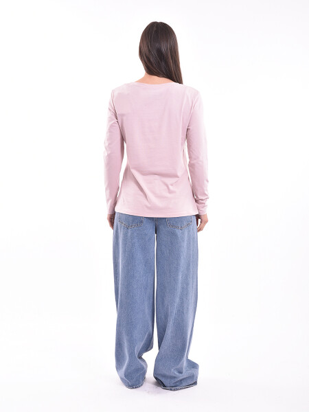 REMERA BASICA POLONIO MIX BEIGE