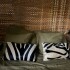 Zebra Cushion Blanco / Negro