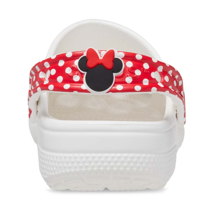 Classic Disney Minnie Mouse Clog T - Niños White/red