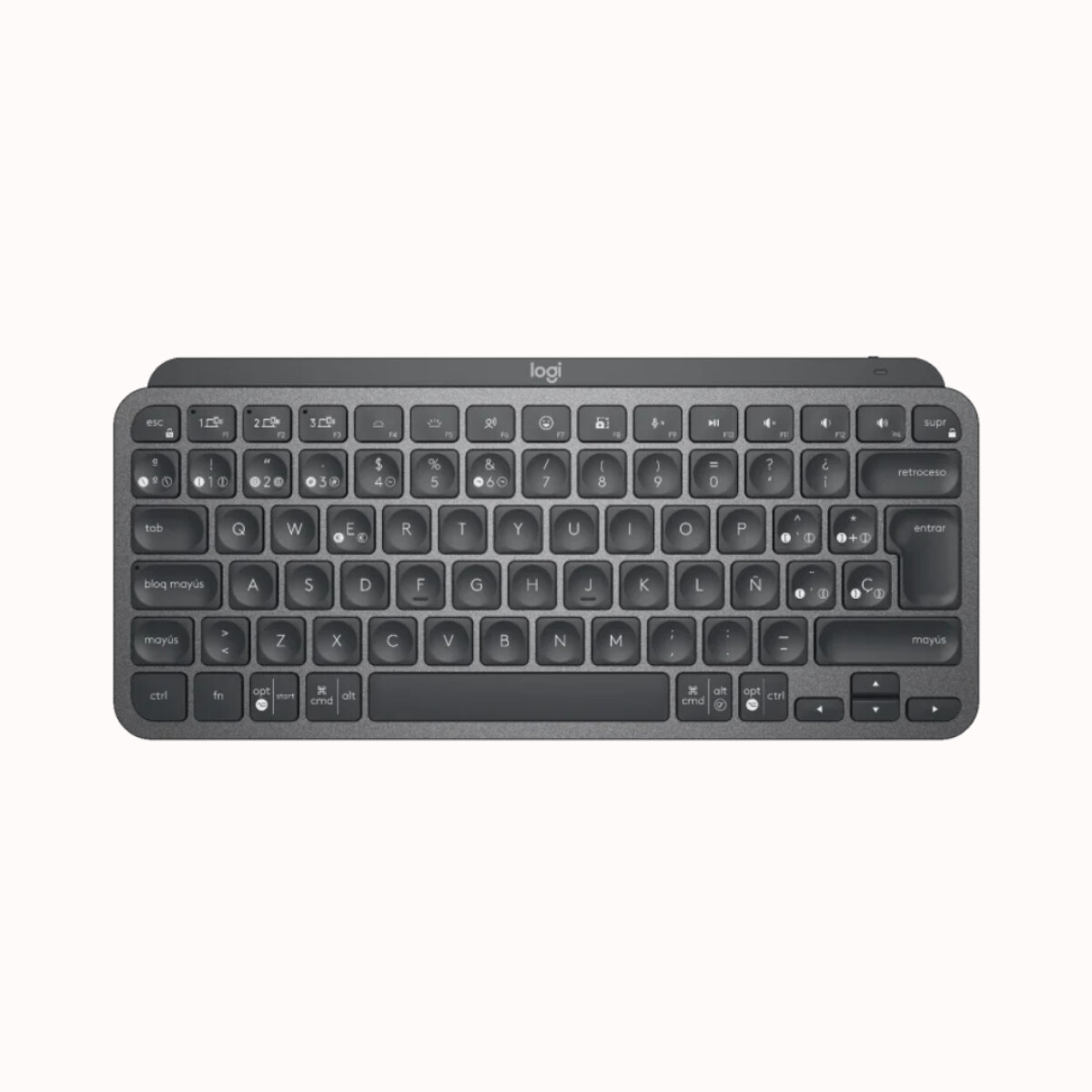 Teclado Logitech Mx Keys Mini Inal+Bt - Negro 