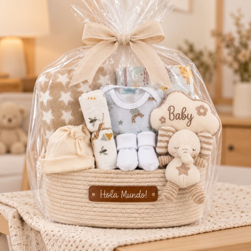 Canasta Nacimiento Welcome Baby – Unisex Canasta Nacimiento Welcome Baby – Unisex