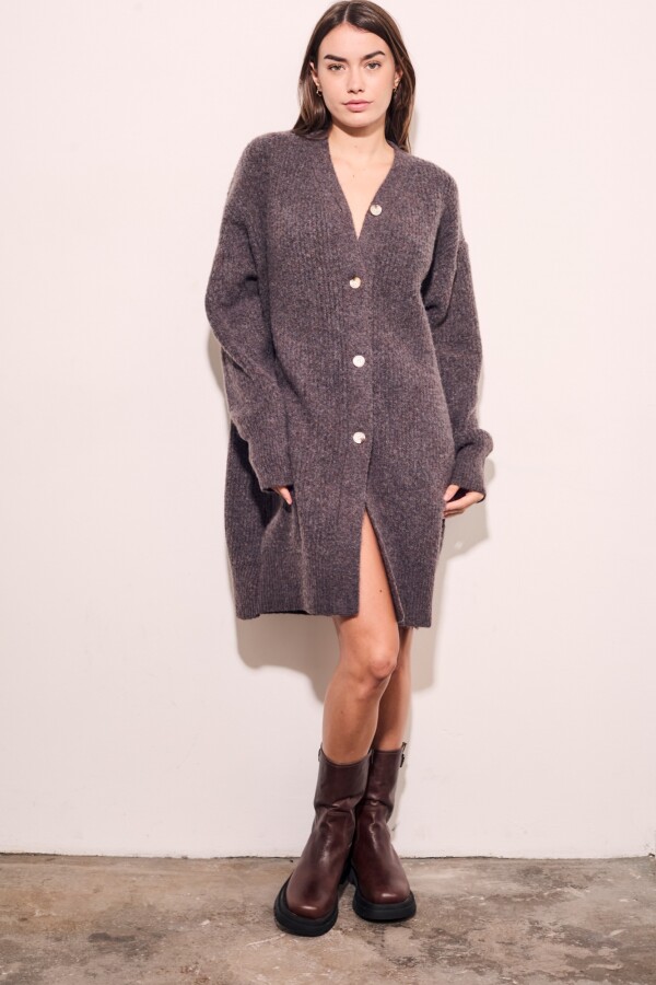 Cardigan Berenjena