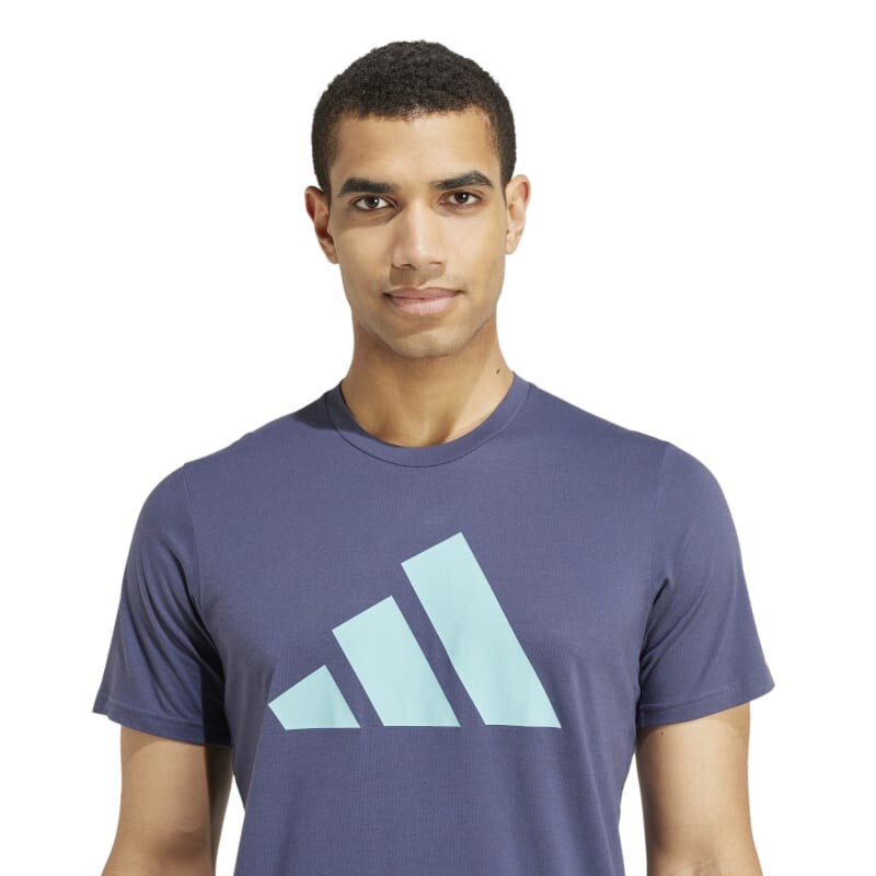 Remera Adidas Essentials Feelready Logo Azul