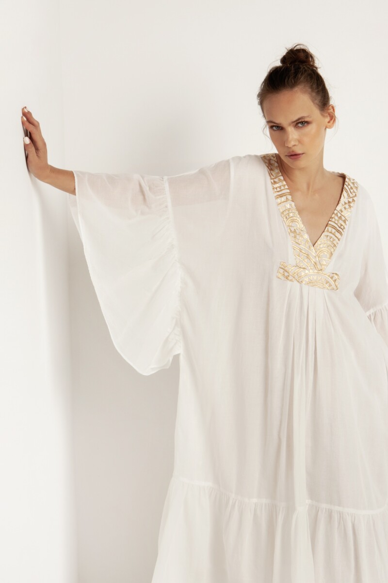 VESTIDO LARGO Crudo