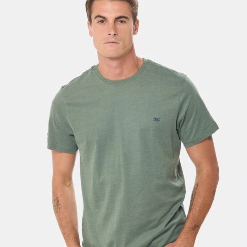 Remera Manga Corta Legacy Verde Melange