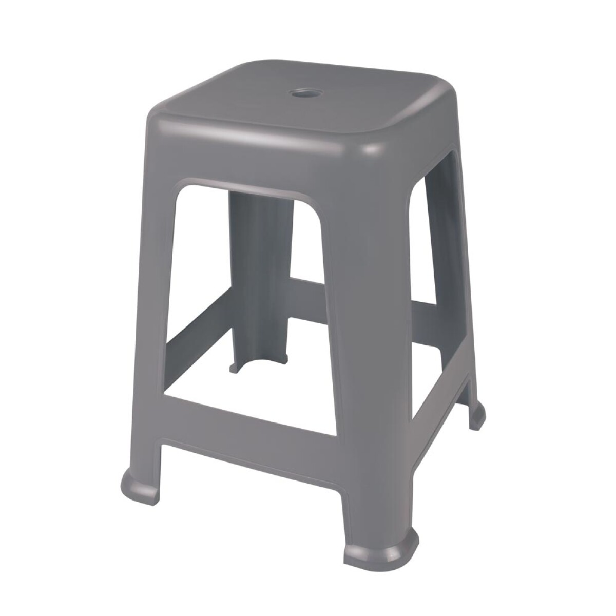 BANQUETA PLASTICA BELA VISTA GRIS 36X36X45 CM. 
