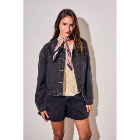 Campera Denim Jean Gris