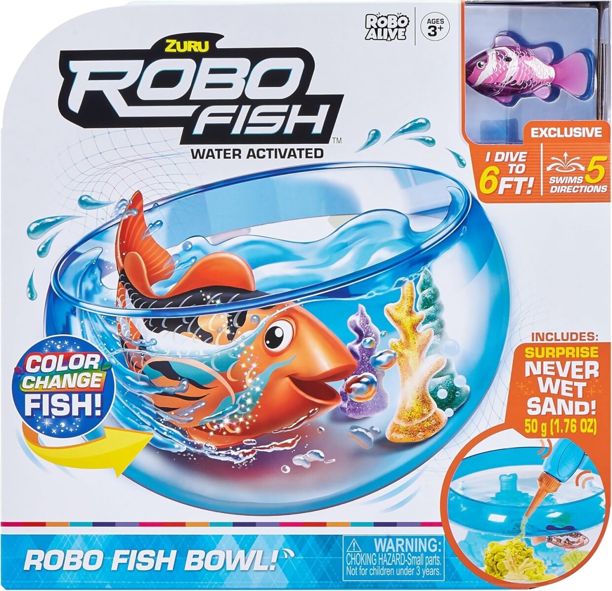 Robo Alive Robo Fish Swim n Fish Bowl 