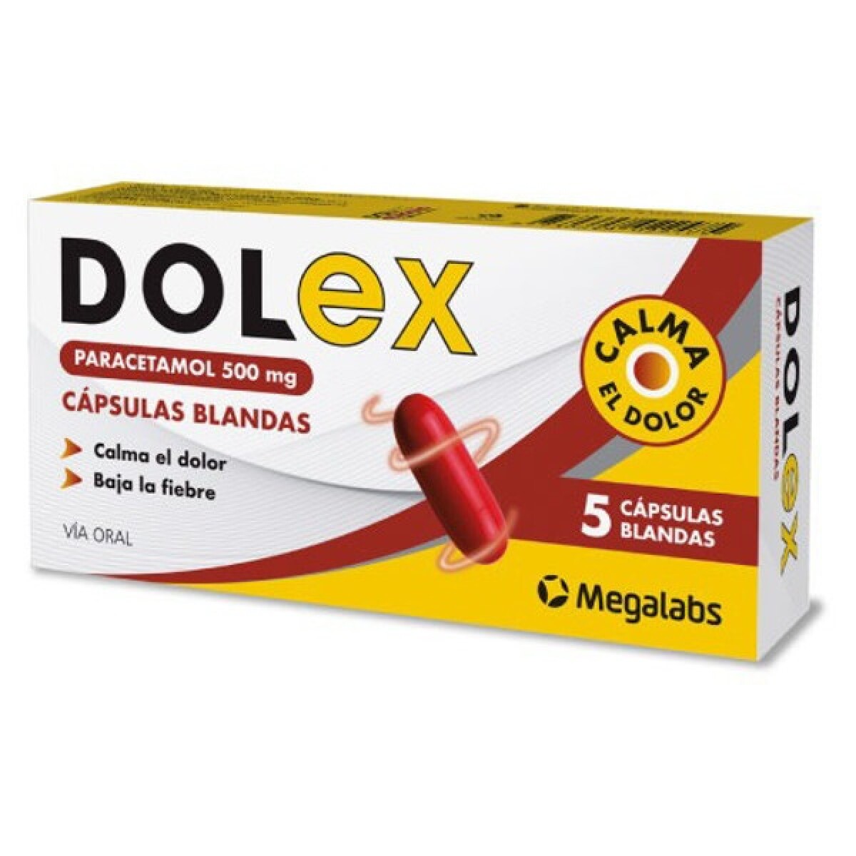 Dolex 500mg 5 Cápsulas Blandas 