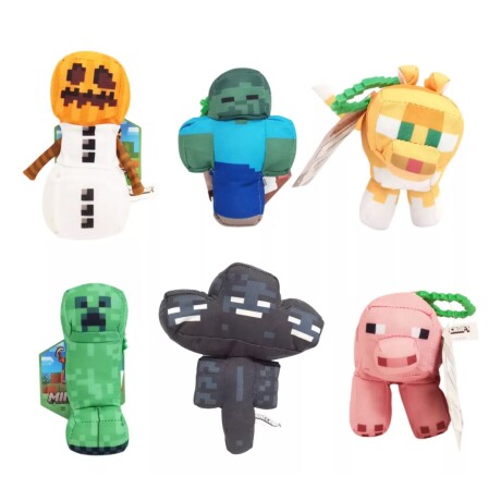 Peluche con Clip Minecraft MC7004 ENREDADERA