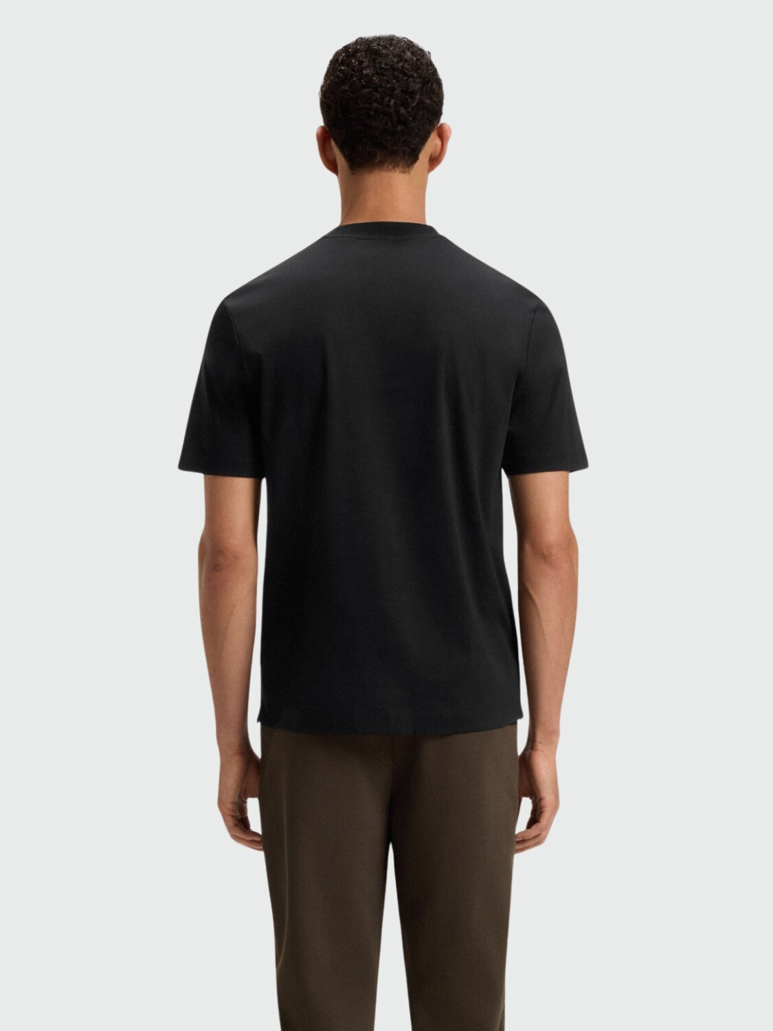 BOSS - Remera Regular Monograma Double B Negro Estampado