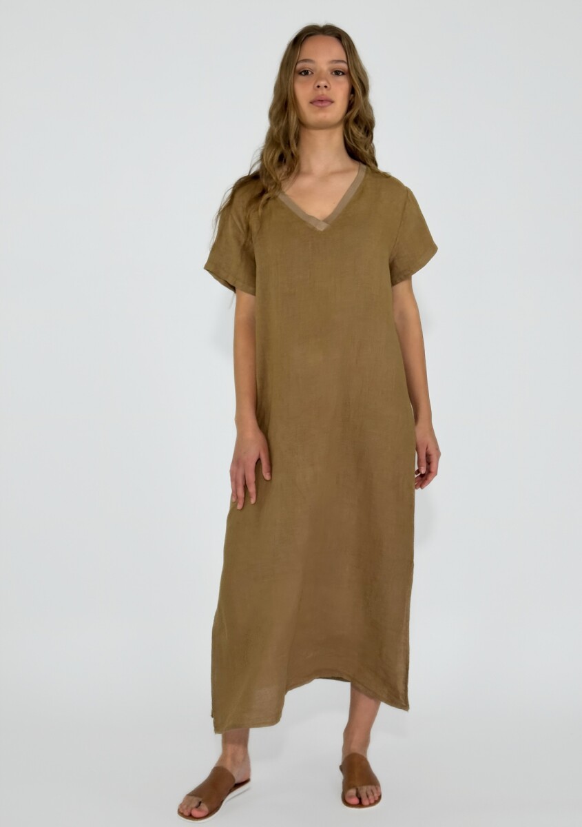 VESTIDO SCALA - CAMEL 