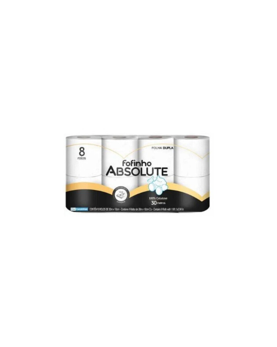 Papel Higiénico Fofinho Doble Hoja Ultra Premium - Pack x 8 unidades 