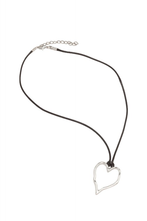 Collar Corazón Plateado