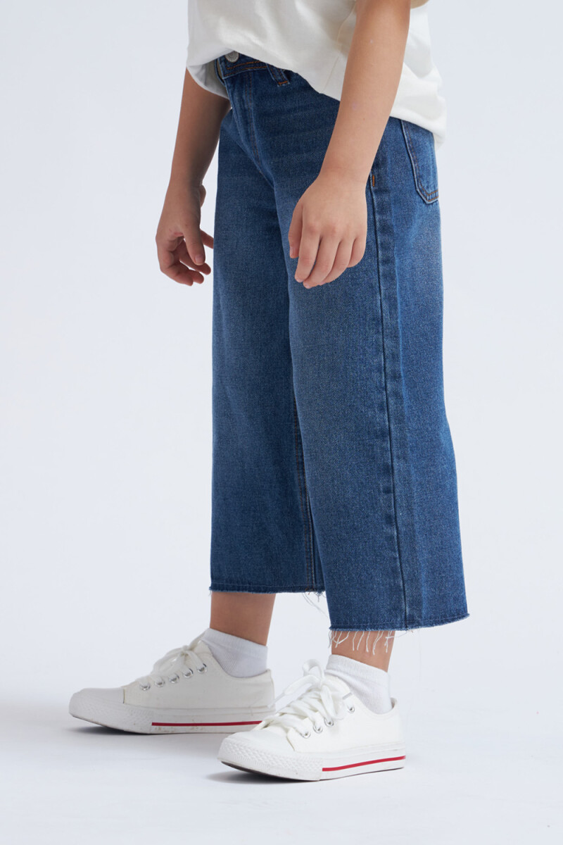 Pantalón de jean ancho Azul Medio