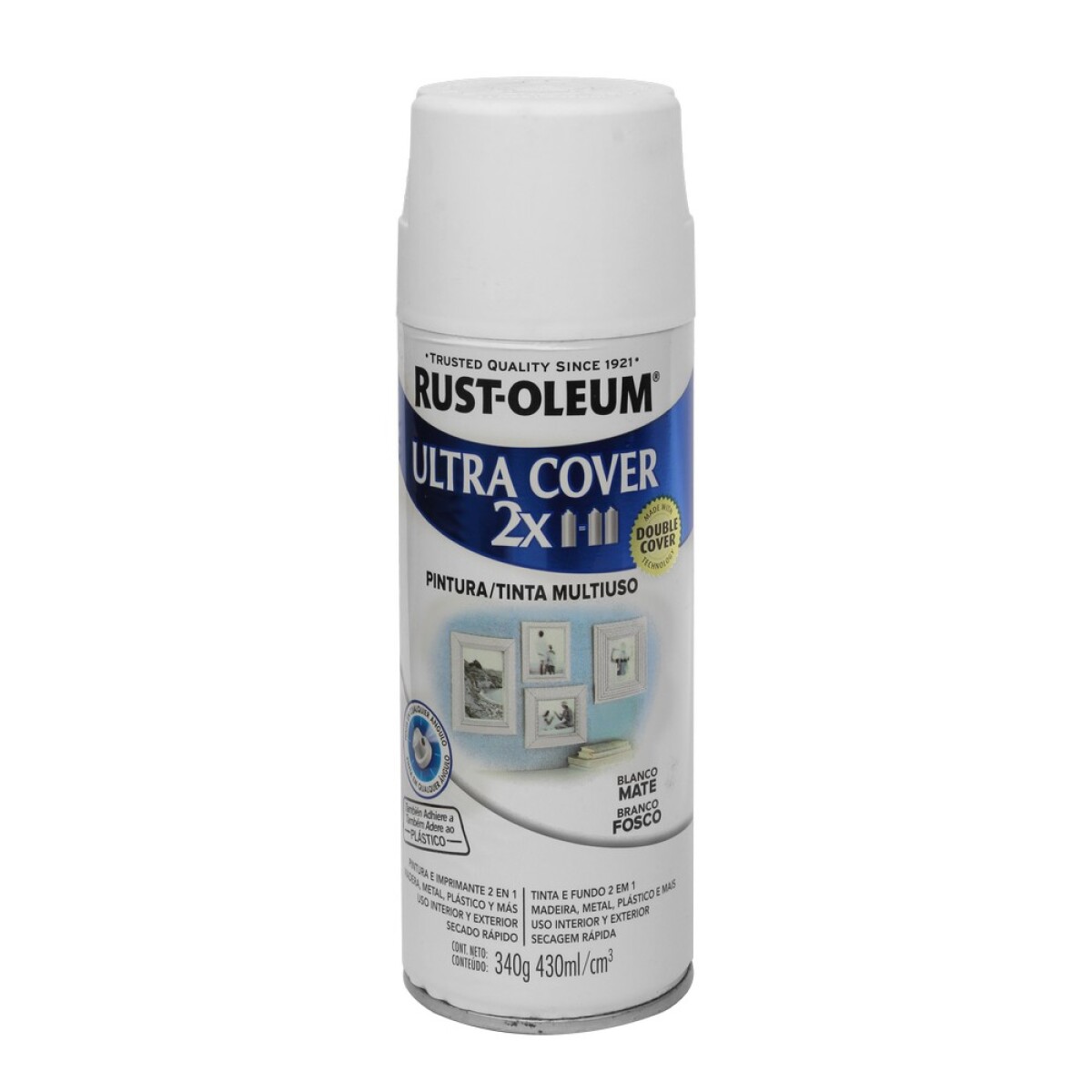 Esmalte aerosol mate 340Gr - Blanco 