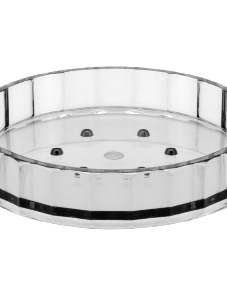 JABONERA FACETADA D11XH2.3CM ACRILICO TRANSPARENTE JABONERA FACETADA D11XH2.3CM ACRILICO TRANSPARENTE