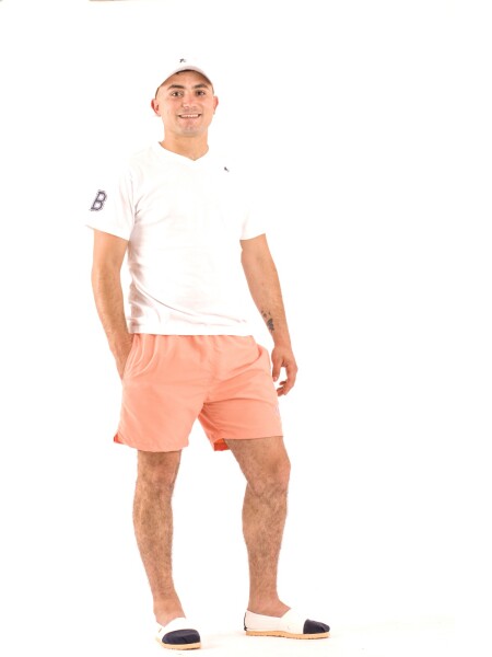Short Baño salmon