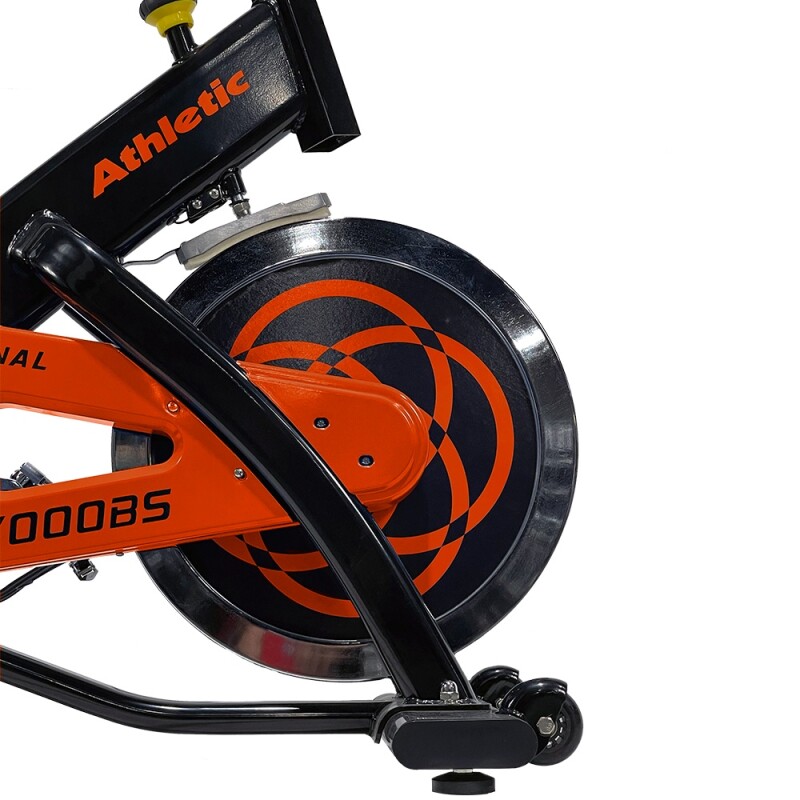 Bicicleta Spinning Profesional Athletic 7000Bs Naranja