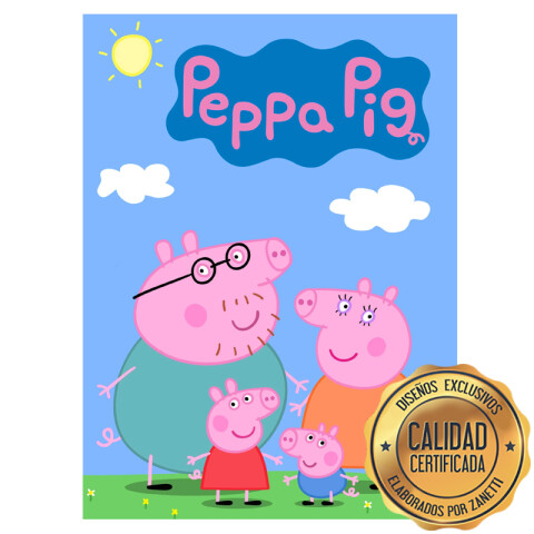 Lámina Peppa Pig Familia Rect.