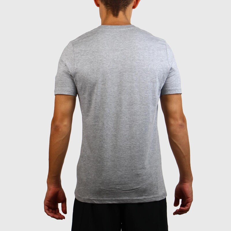 Diadora Hombre Sport T-shirt V Neck-grey Gris