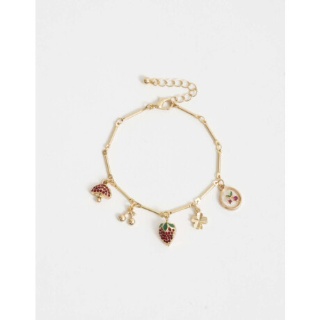 Pulsera Flexible Bañada En Oro Dorado