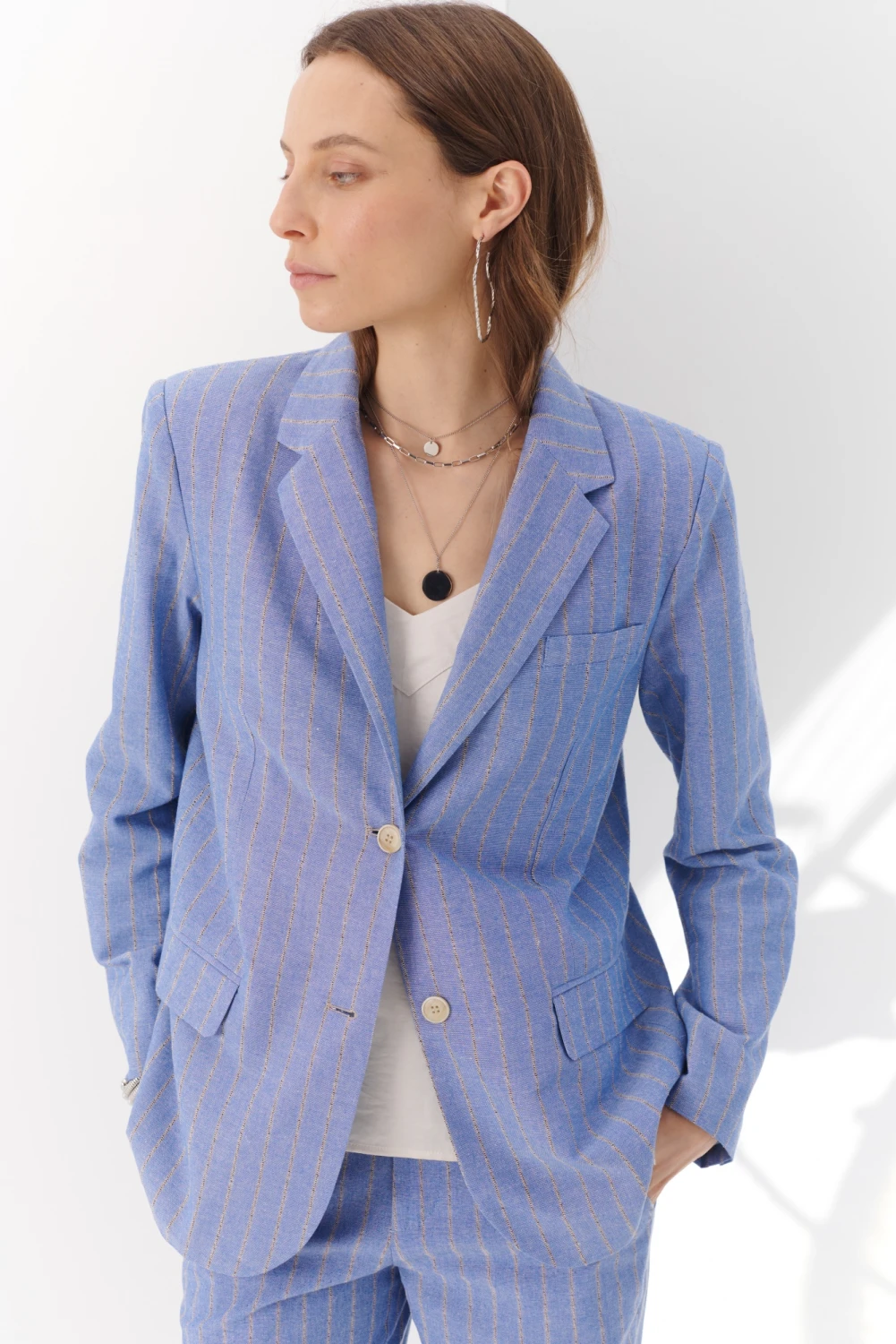 BLAZER LINO RAYAS azul 4