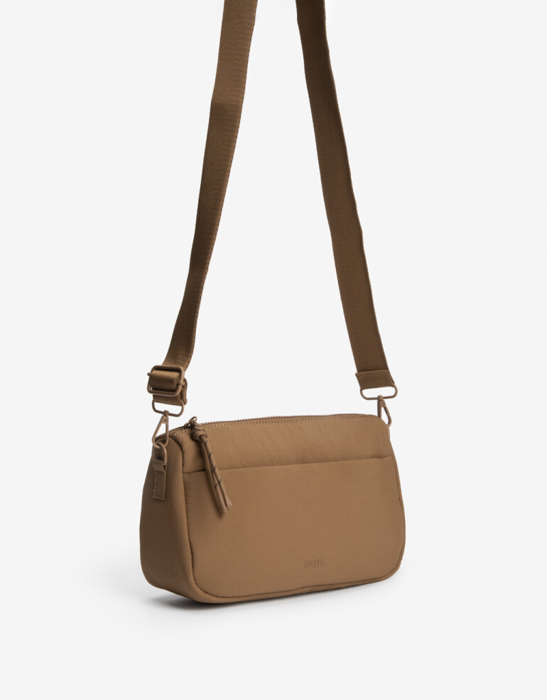 Bandoleras Nylon Bandolera Con Asa Larga Regulable. - Marron Beige