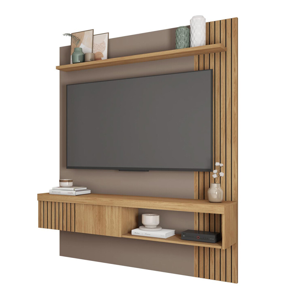 RACK PANEL MODELO JADE 1.5 COLOR BURITI/FENDI Rack Panel Modelo Jade 1.5 Color Buriti/fendi
