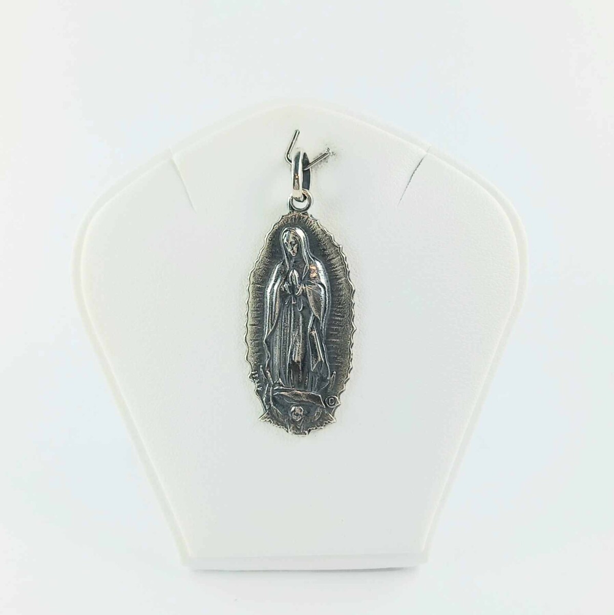 Medalla religiosa de plata 925, Virgen de Guadalupe 