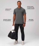 Polo Manga Corta Fit The Training Day Tee Hombre Onyx