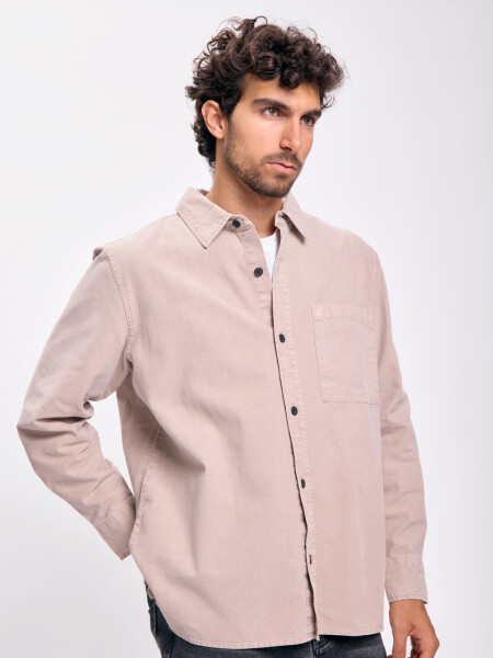 Camisa casual Beige