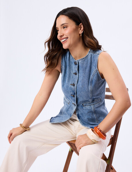 Chaleco jean Zoe Chaleco jean Zoe
